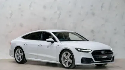 Used Audi A7 Sportback S-Line 204 HP (150 kW) 2021 White Hatchback