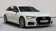 White Used 2022 Audi A6 Black Edition Estate | £34,853 (Fair price)