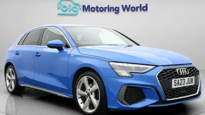 Used Audi A3 Sportback S-Line 110 HP (80 kW) 2023 Blue Hatchback