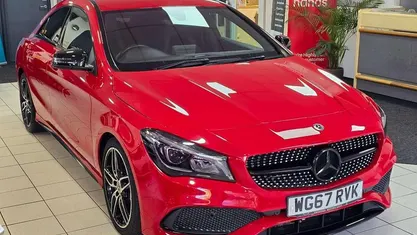 Used Mercedes CLA220 AMG line 177 HP (130 kW) 2017 Red Sedan