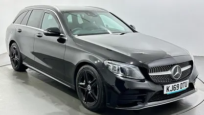 Used Mercedes C220 AMG line 194 HP (142 kW) 2020 Black Estate