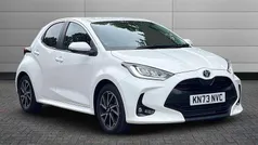 White Used 2023 Toyota Yaris Hybrid Design Hatchback | £18,795 (Fair price)