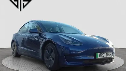 Blue Used 2021 Tesla Model 3 Standard Range Sedan | £15,795 (Fair price)