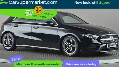 Begagnad Mercedes A200 AMG line 150 HK (110 kW) 2019 Svart Halvkombi
