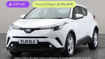 White Used 2019 Toyota C-HR SUV | £13,585 (Fair price)