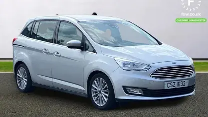 Begagnad Ford Grand C-Max Titanium 120 HK (88 kW) 2018 Silver Minibuss