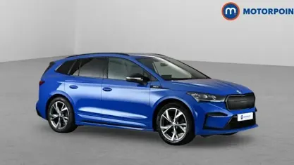 Used Skoda Enyaq iV SportlinePlus 150 kW (204 HP) 2023 Blue SUV