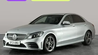 Used Mercedes C220 AMG line 194 HP (142 kW) 2020 Silver Sedan