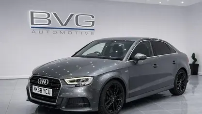 Used Audi A3 S-Line 150 HP (110 kW) 2018 Grey Sedan