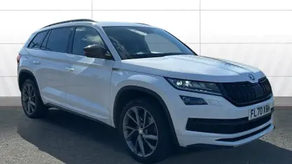Second-hand Skoda Kodiaq SportLine 190 CP (139 kW) 2020 Alb SUV