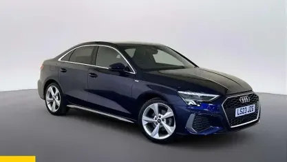 Used Audi A3 S-Line 110 HP (80 kW) 2023 Blue Sedan