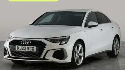 Used Audi A3 S-Line 110 HP (80 kW) 2022 White Sedan