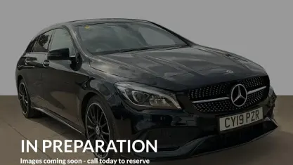 Used Mercedes CLA220 AMG line 170 HP (125 kW) 2019 Black Coupe