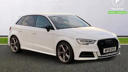 White Used 2018 Audi S3 Sportback Black Edition Hatchback | £19,799 (Fair price)