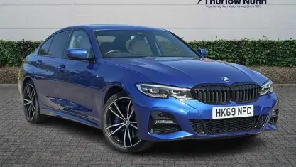 Used BMW 330e M Sport 292 HP (214 kW) 2019 Blue Sedan
