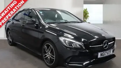 Used Mercedes CLA220 AMG line 177 HP (130 kW) 2017 Black Coupe