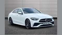 White Used 2024 Mercedes C300e AMG Line Premium Plus Sedan | £42,095 (Fair price)