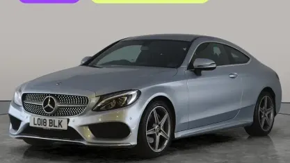 Używany Mercedes C220 AMG line 170 KM (125 kW) 2018 Srebrny Coupe
