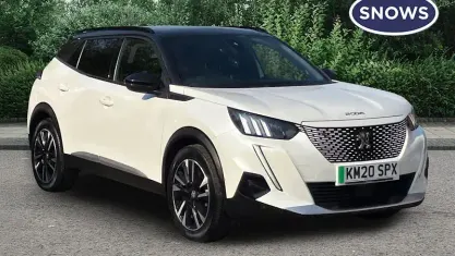 Used Peugeot e-2008 GT-line 100 kW (136 HP) 2020 White SUV