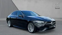 Obsidian black metallic Used 2022 Mercedes C220 AMG Line Premium Sedan | £27,674 (Fair price)