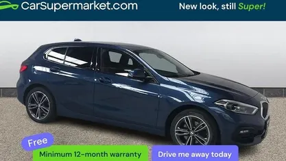 Used BMW 118 Sport Line 136 HP (100 kW) 2021 Blue Hatchback