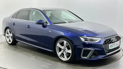 Used Audi A4 S-Line 150 HP (110 kW) 2020 Blue Sedan