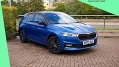 Race blue metallic black magic pearl effect Used 2022 Skoda Fabia Colour Edition Hatchback | £13,245 (Fair price)