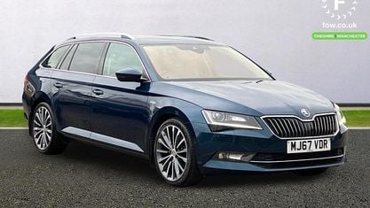 Usado Skoda Superb 190 CV (139 kW) 2017 Azul Familiar