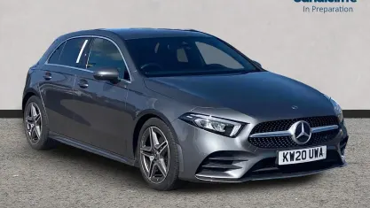 Used Mercedes A200 AMG line 163 HP (119 kW) 2021 Grey Hatchback