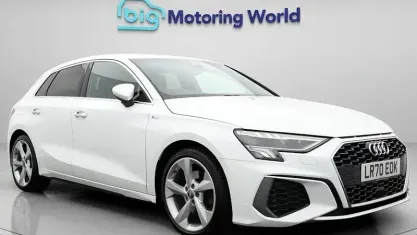 Used Audi A3 Sportback S-Line 150 HP (110 kW) 2020 White Hatchback