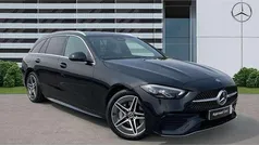Black Used 2024 Mercedes C220 AMG line Estate | £32,413 (Fair price)