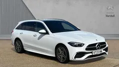 Manufaktur opalite white bright Used 2023 Mercedes C300e AMG Line Premium Plus Estate | £31,877 (Fair price)