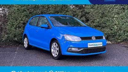 Used VW Polo SE 60 HP (44 kW) 2014 Blue Hatchback