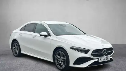Used Mercedes A250 AMG line 218 HP (160 kW) 2024 White Sedan
