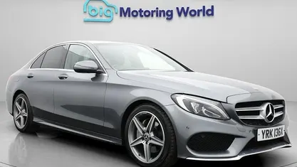 Grey Used 2018 Mercedes C220 AMG line Sedan | £14,800 (Fair price)