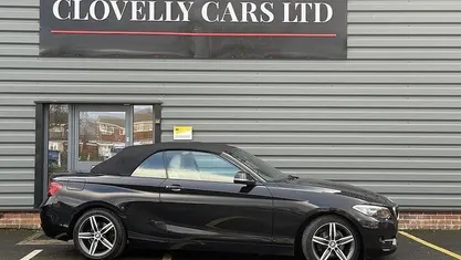 Black Used 2017 BMW 218 Sport Line Cabriolet | £11,499 (Fair price)