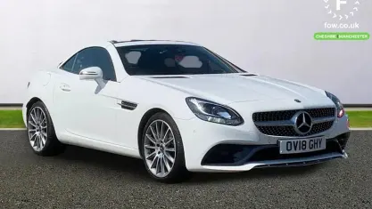 Used Mercedes SLC180 AMG line 156 HP (114 kW) 2018 White Cabriolet