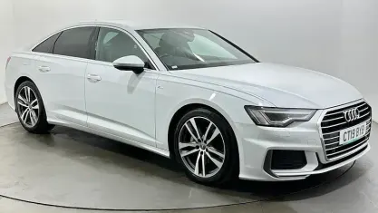 Used Audi A6 S-Line 204 HP (150 kW) 2019 White Sedan