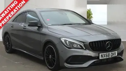 Used Mercedes CLA220 AMG line 170 HP (125 kW) 2018 Grey Coupe