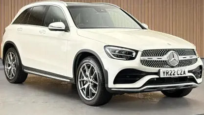 Used Mercedes GLC300 AMG line 245 HP (180 kW) 2022 Diamond white SUV