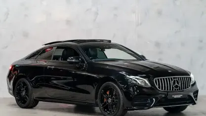 Used Mercedes E400 AMG line 340 HP (250 kW) 2019 Black Coupe