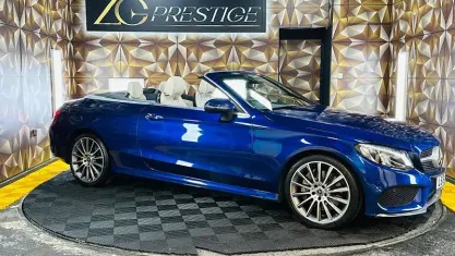 Begagnad Mercedes C300 AMG line 245 HK (180 kW) 2018 Blå Cab