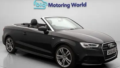 Black Used 2018 Audi A3 Cabriolet S-Line Cabriolet | £16,615 (Fair price)