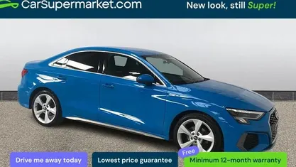 Used Audi A3 S-Line 150 HP (110 kW) 2023 Blue Sedan