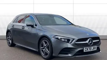 Begagnad Mercedes A200 AMG line 163 HK (119 kW) 2020 Grå Halvkombi
