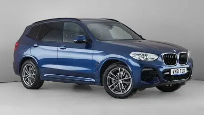 Used BMW X3 M Sport 190 HP (139 kW) 2021 Blue SUV