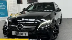 Black Used 2019 Mercedes C300 AMG line Estate | £18,690 (Fair price)