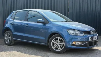 Used VW Polo Edition 90 HP (66 kW) 2017 Blue Hatchback