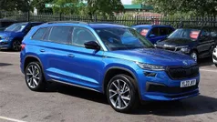 Race blue metallic Used 2023 Skoda Kodiaq SportLine SUV | £32,700 (Fair price)