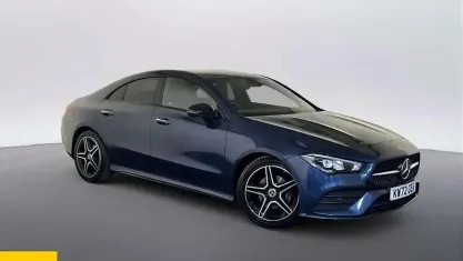 Used Mercedes CLA180 AMG line 136 HP (100 kW) 2023 Blue Coupe